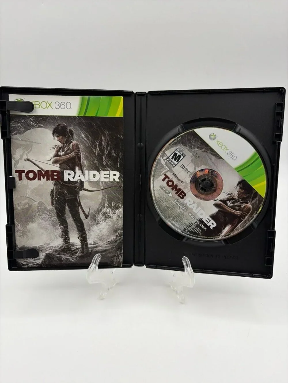 Tomb Raider (Microsoft Xbox 360, 2013) Disc and Manual Only Tested Working